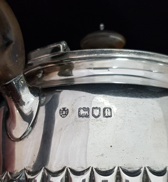 London 1901 Stg Silver Edward Barnavo & Sons Ltd WJBMS Teapot