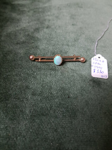 15ct Gold and Opal brooch Australian #117