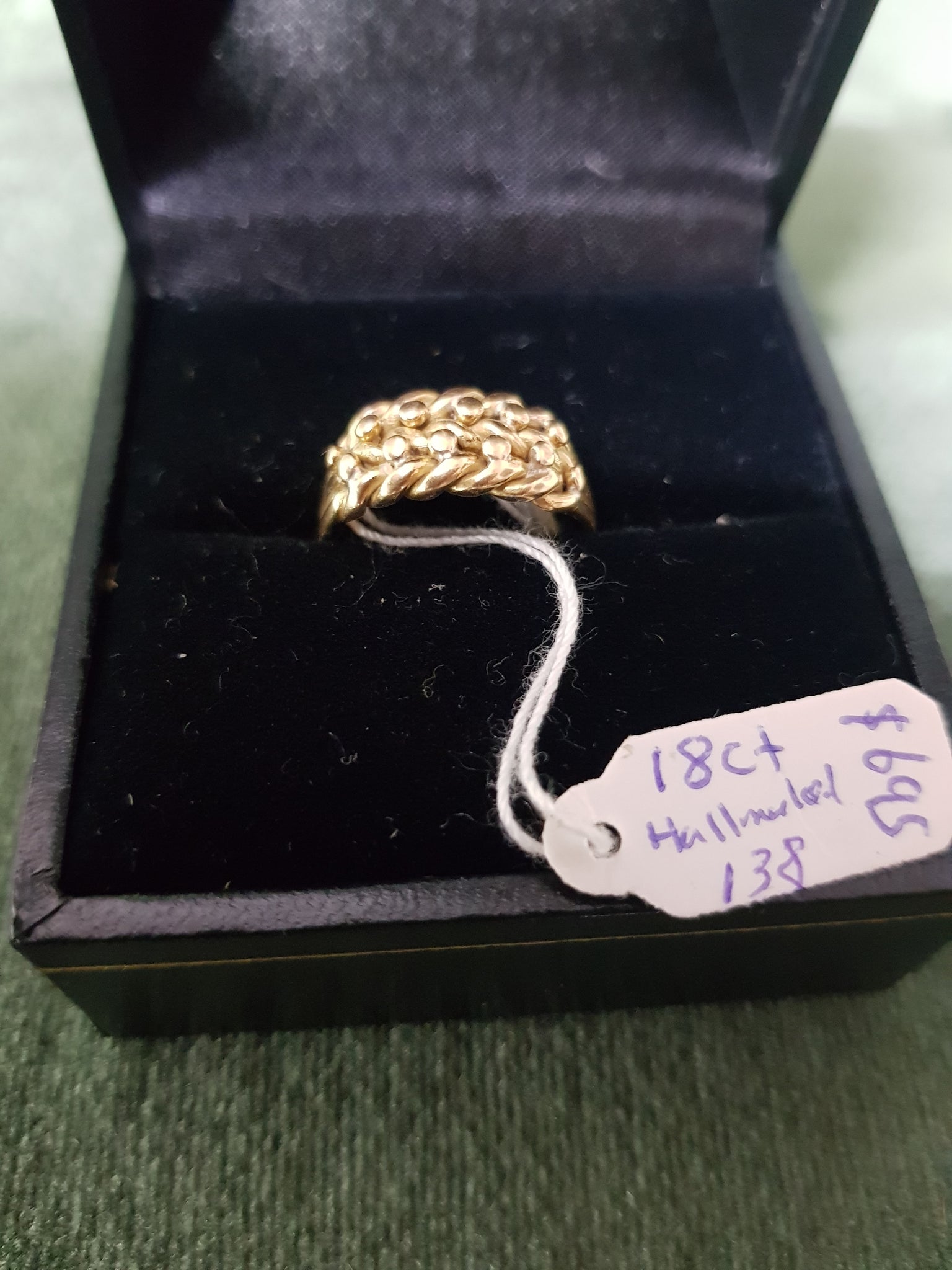 c1980 18ct Gold harvest ring #138