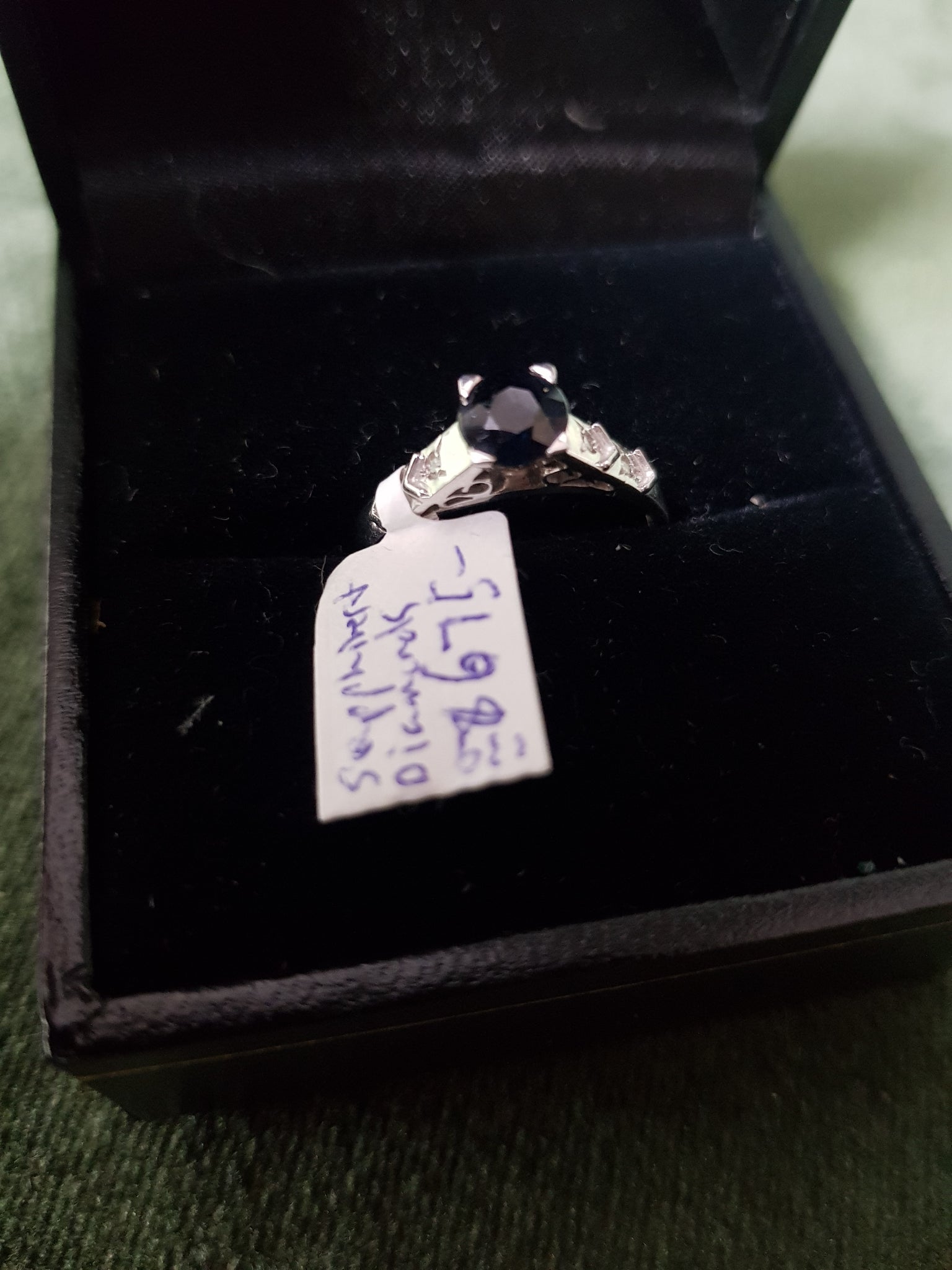 18ct Gold Sapphires and Diamond ring #139