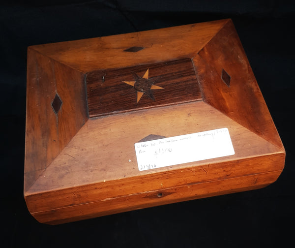 Australian woods Jewellery/Trinket box & accessories c1860-70 [BD042]