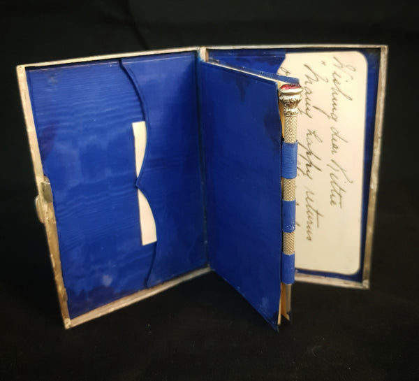 Birmingham Highland & Thomarson Sterling Silver card case, diary and pencil c1875 [BD060]