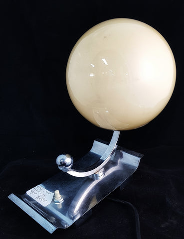 Chrome and Glass Wall Light c1950