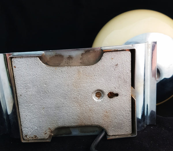 Chrome and Glass Wall Light c1950 [BD075]