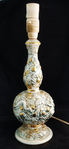 GB R. Capodimonte Italy Porcelain Cherubs & Birds Lamp