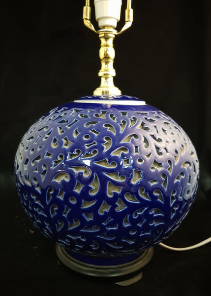 American Pottery Lamp c1970 [BD078]