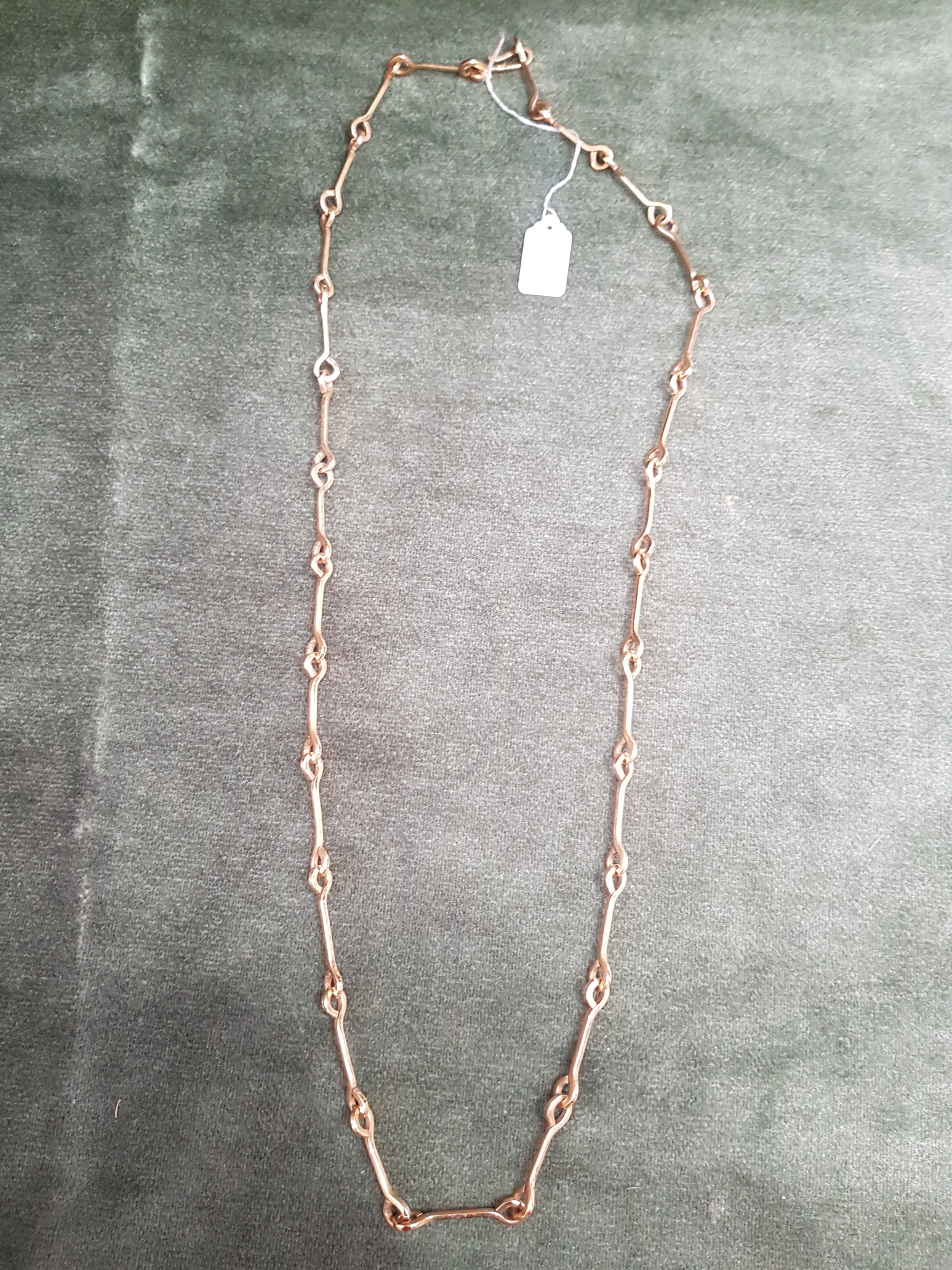 c1970 9ct Gold chain link necklace 31gms #235