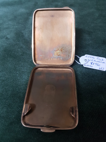 9ct Gold stamp case hallmarked Birmingham 1926 28gms #263