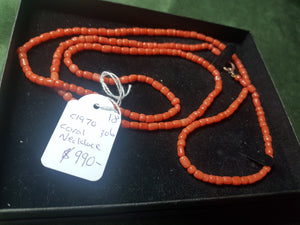 c1970 Coral necklace #306