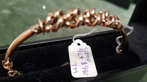 c1890 Australian 9ct rope knot bracelet #399