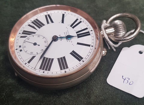 c1920 8 day Swiss pocket watch #430