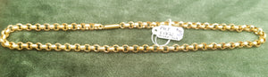c1820 14ct Gold Belcher link necklace #431