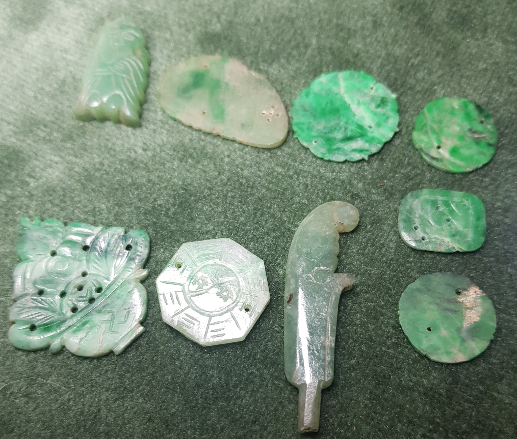 C20th 9 pieces of Chinese Jade #455