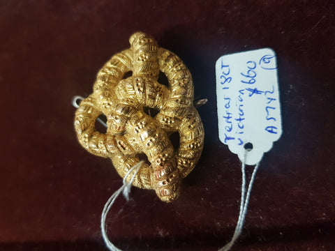 18ct lover knot brooch #9