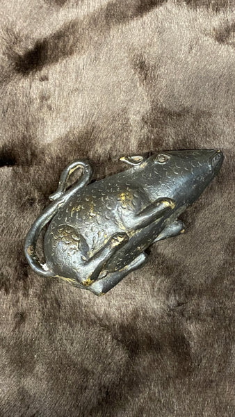Qing Bronze Rat China