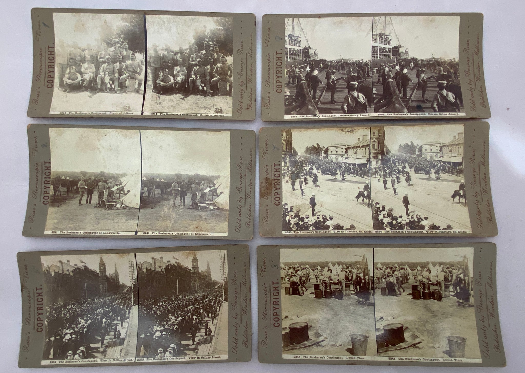 Rose's Stereoscopic Views (Set of 11) Memorabilia 1910