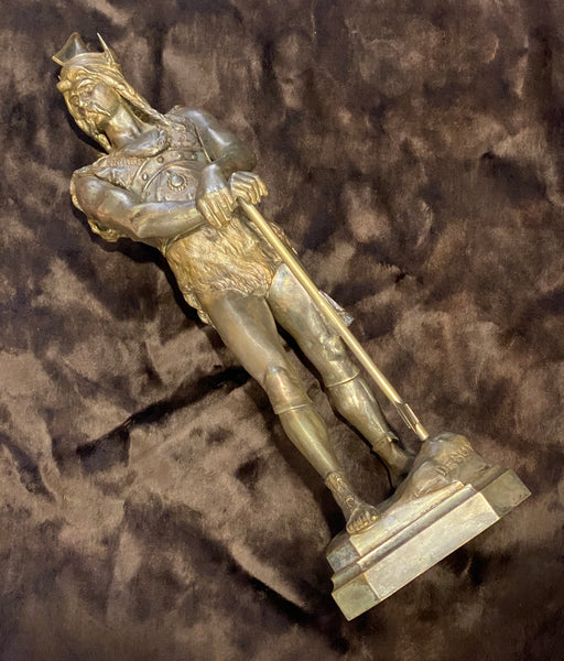 1865-1933 Marcel Debut Vercinge Torix c.1900 Patinated Bronze Salon Des Beaux-Arts France