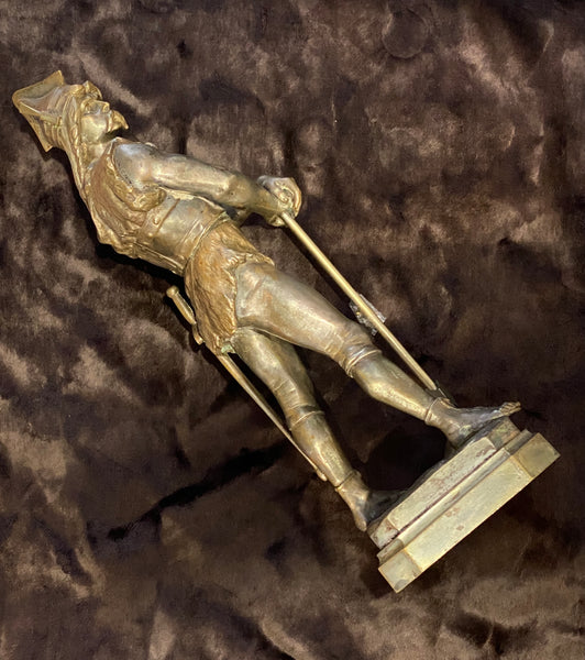 1865-1933 Marcel Debut Vercinge Torix c.1900 Patinated Bronze Salon Des Beaux-Arts France