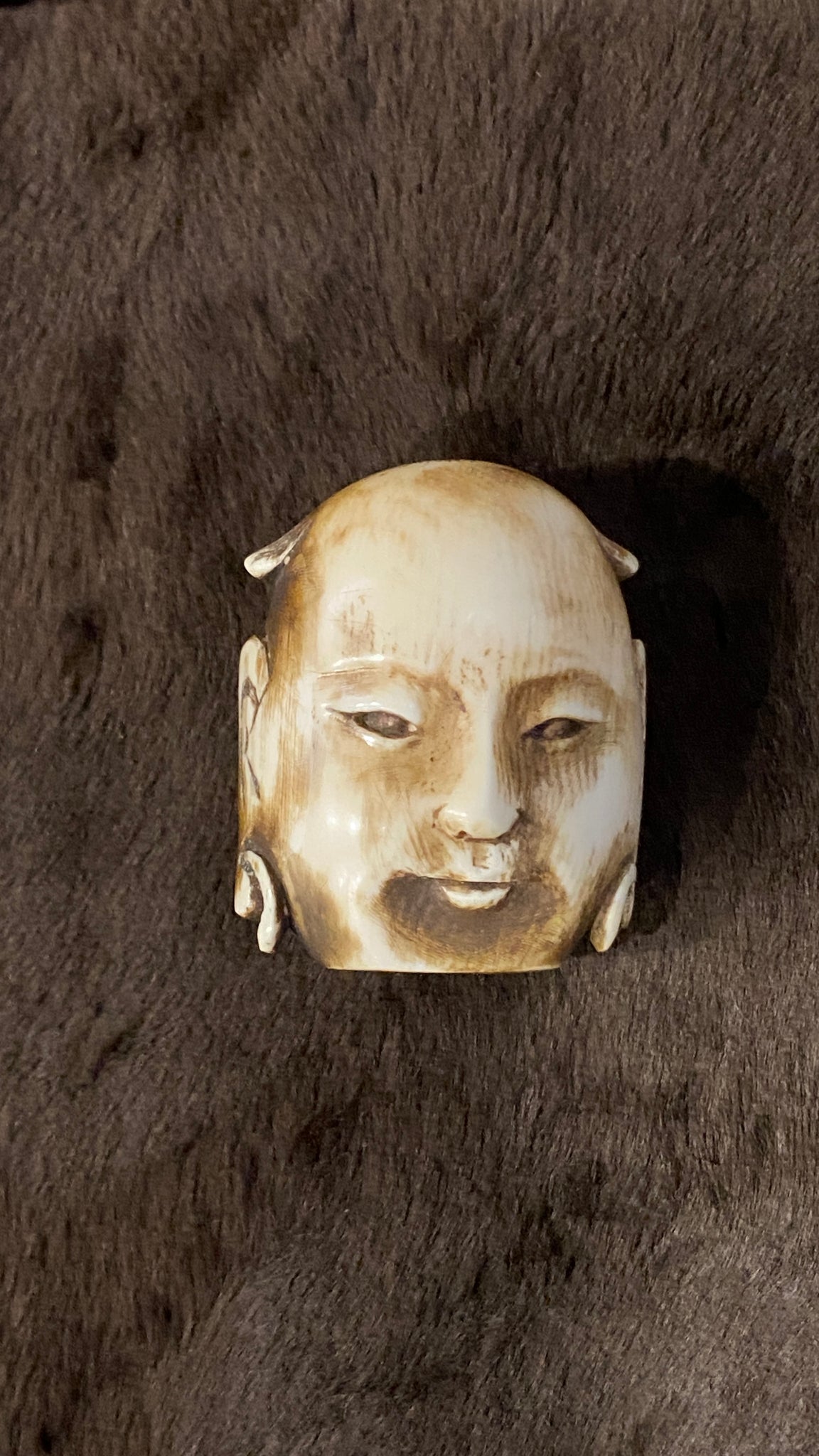 Late 19th Century Chinese Ivory Carved Head