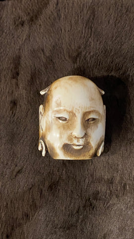 Late 19th Century Chinese Ivory Carved Head